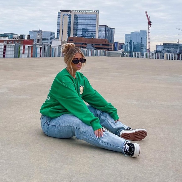 Skull House Designs | Green “Darling You’re Different” Crewneck - Picture 5 of 10
